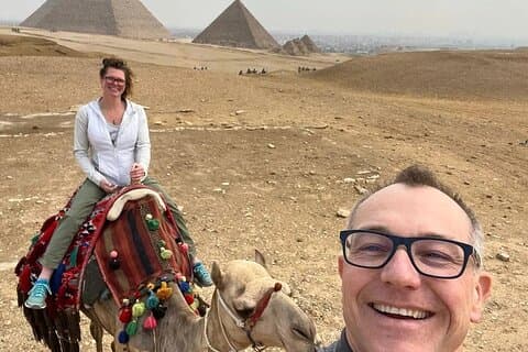 Halvdag Giza pyramider privat tur, Sphinx, lunsj Camel Opt. ATV