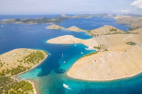 Excursión en barco a las islas Mana y Kornat del Parque Nacional de Kornati