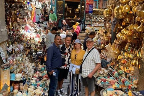 El Cairo Tour de compras Papiro privado Aceites esenciales Bazar Algodón