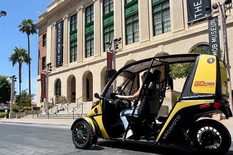 2 timmars Mob History Tour i Talking GoCar med Mob Museum Entry
