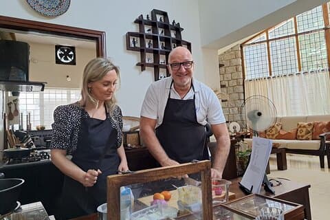 Clase privada de cocina india y comida en Bangalore.