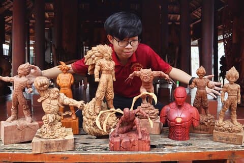 Sculpture sur bois de Hoi An : Créez votre bois d'art avec Master Artisan