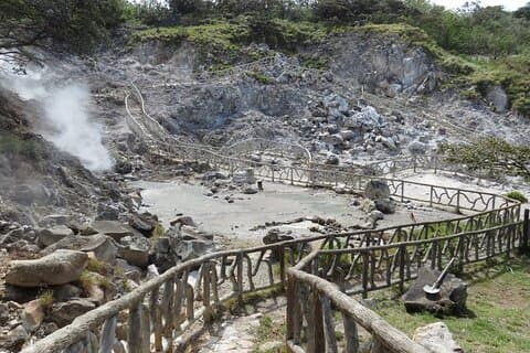 Hornillas hot springs- mud bath-Horses or tractor-waterfalls hike
