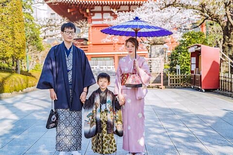 Family Kimono Experience & Photography in Asakusa Tokyo HANAYAKA