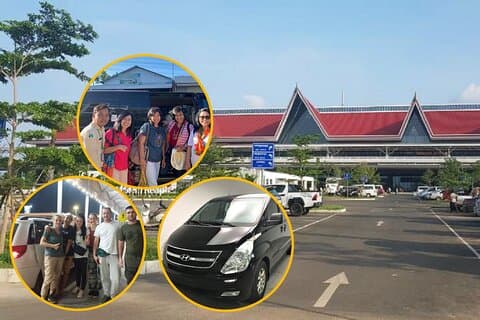 Trasferimento all'aeroporto SAI Siem Reap City con auto privata