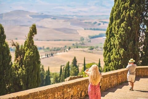 Tuscan Hills Tour: Val d'Orcia med 2 vinsmagninger og ost