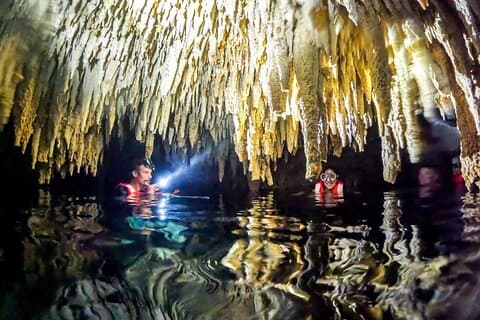 Halve dag Cenote-grot en zwemmen met schildpaddentour in Akumal
