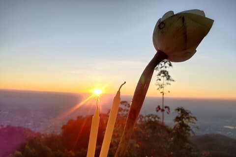 Doi Suthep, Wat Suandok, Wat Phalat + Monks chanting & Meditation