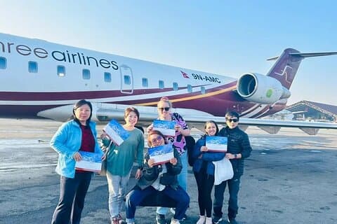 Katmandu : Everest Flight med fly eller helikopter landingstur