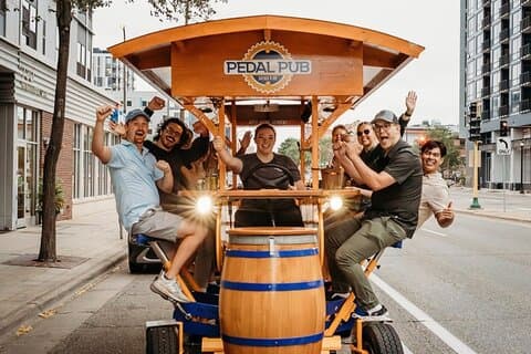 Visite publique des pubs à pédales à Austin