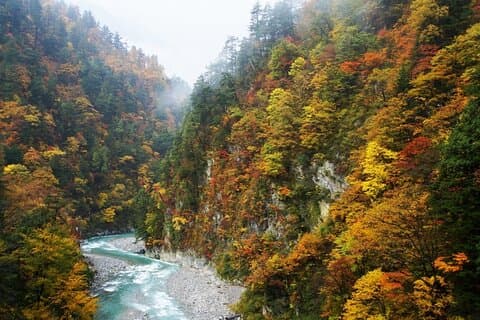 Excursão de dia inteiro ao desfiladeiro Kurobe e Unazuki Onsen saindo de Kanazawa