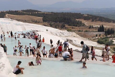 Privé volledige dag Pamukkale en het Salda-meer vanuit de hele regio Antalya