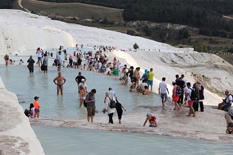 Heldags privat tur i Pamukkale og Salda Lake fra Side