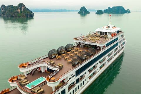 Boss Cruise 3 dages udforske Halong Bay fra Hanoi