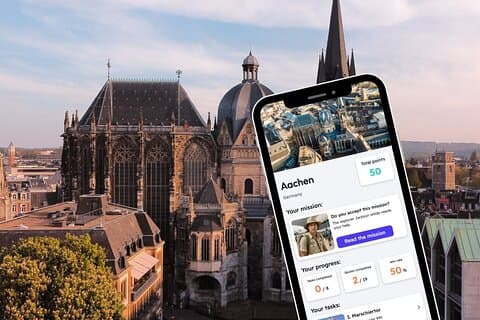 Aachen-Erkundungsspiel und Stadtrundfahrt auf Ihrem Handy