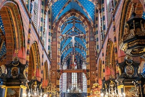Cracovia : Visita a la Basílica de Santa María con breve paseo guiado