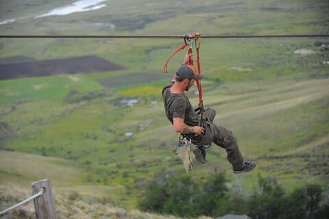 Zipline op Cerro Frías