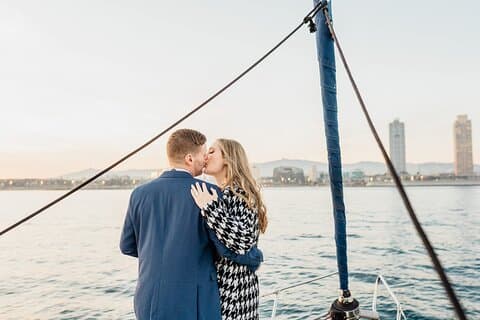 Gita in barca per proposta di matrimonio a Barcellona