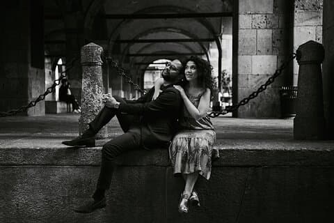 Par och familj 1 timmes privat fotografering i Milano
