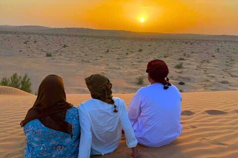 Privat solnedgangsoplevelse i Empty Quarter Desert