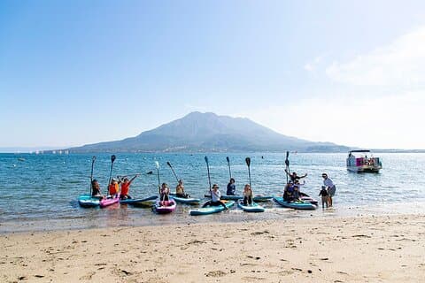 Kagoshima Volcano SUP Yoga Activity Inc. Lunch & Transport
