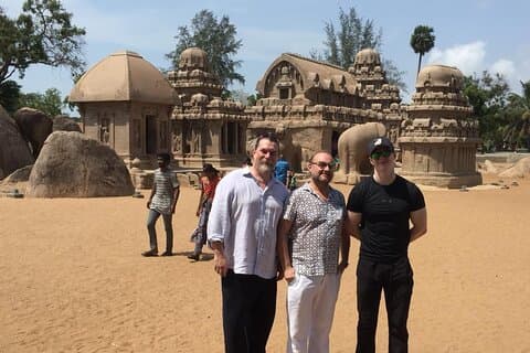 Excursión de Chennai a Cochin Temple, playa y remanso por tierra