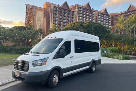 Kahului OGG Lufthavn og Kihei Wailea Hotels privat overførsel