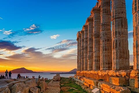 Tour privato al tramonto Sounio ad Atene