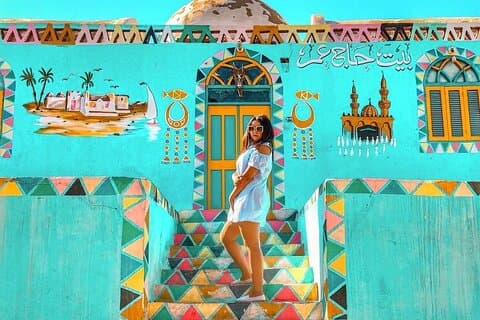Privétour Nubisch dorp per motorboot van Aswan