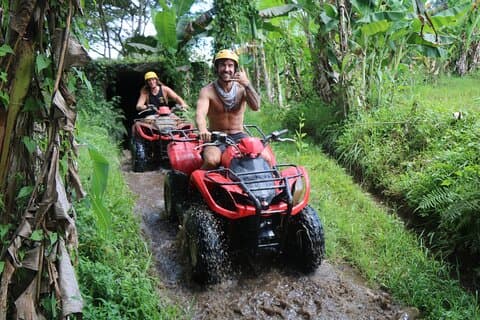 Aventure en VTT à Bali et visite au coucher du soleil d'Uluwatu