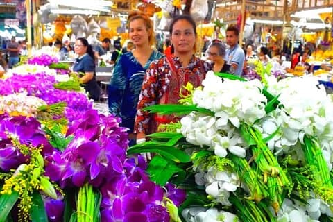 Bangkok Flower Market & Food Tour