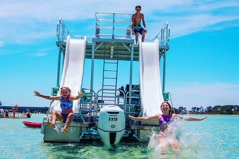 Half Day Double Decker Pontoon Boat Rental from Okaloosa Island
