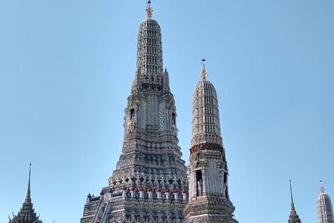 Grand palace, Wat Pho, Wat Arun & Boat Trip (Half Day)