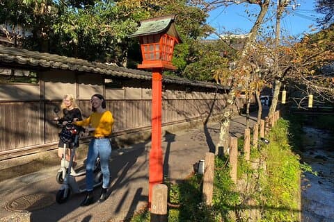 Kinosaki:Rental Electric scooter-Hidden Alleyways route-/90min