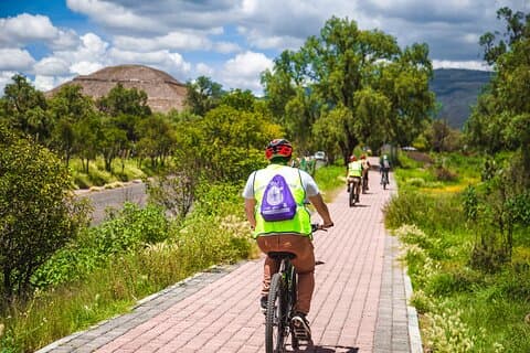 Teotihuacán plus cykeltur