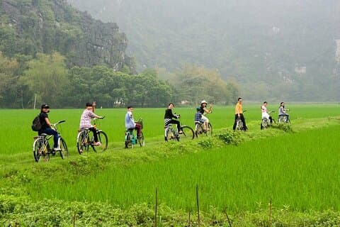 Boat and Bike Riding with Mua Cave in Ninh Binh Full Day Tour