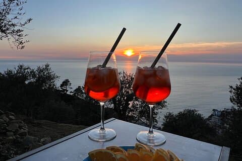 Cesarine: Sunset Spritz Masterclass met diner in Cinque Terre