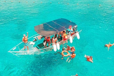 Transparent båt- og snorkeltur i Cozumel All Inclusive