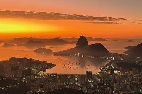 Tour guidato privato all'alba da Rio De Janeiro