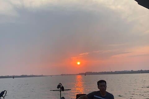 HoiAn Hideout Fishing BBQ Coucher de soleil Sampan Excursion en bateau à la noix de coco