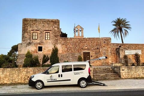 Aeropuerto de Heraklion hacia o desde Rethymno Transporte Acceso para sillas de ruedas