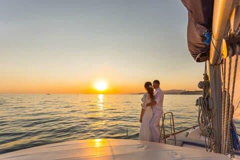 Felucca in Luxor Zonsondergang zeilen Gratis thee drinken