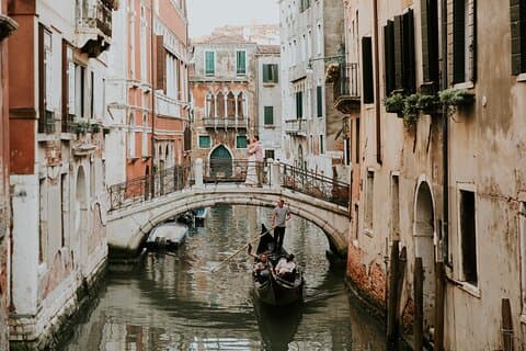 Sesión privada de fotografía de vacaciones con fotógrafo local en Venecia