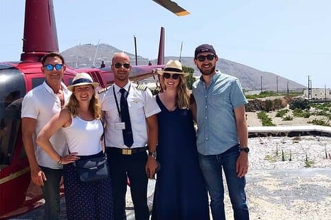 Excursão de helicóptero em Mykonos: voo panorâmico de 30 minutos