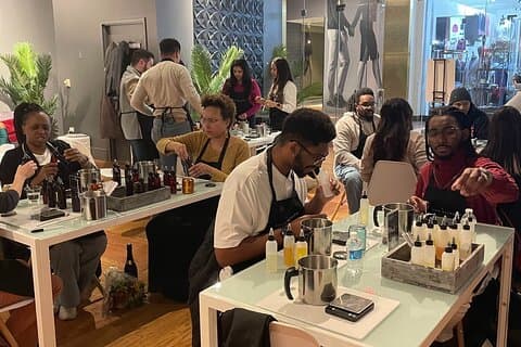 Chicago-cursus voor het maken van kaarsen op Magnificent Mile