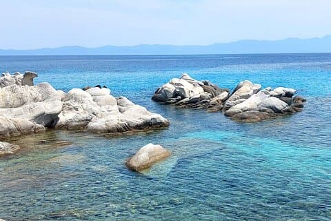 Découvrir la péninsule de Sithonie depuis Thessalonique, visite privée d'une journée