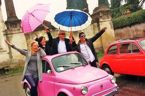 L'ORIGINALE Tour della Fiat 500 degli anni '90 con autista a Roma