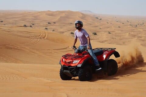 Dubai Evening Desert Safari With Quad Bike and BBQ Dinner