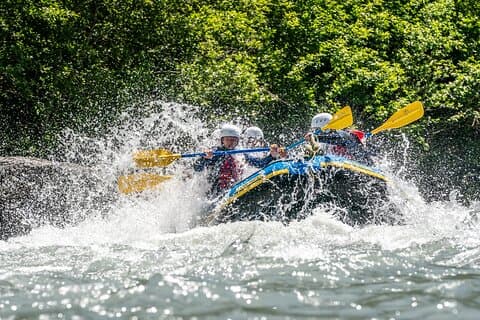 Rafting Vorderrhein in Graubünden