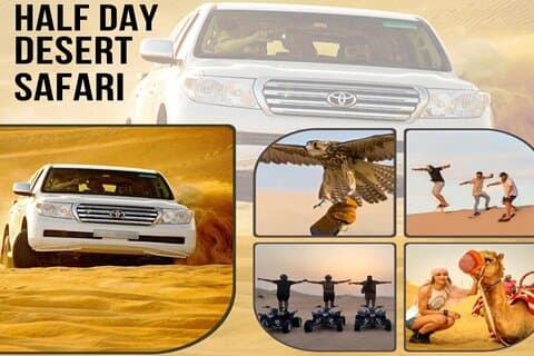 Doha : Woestijnsafari, Dune bashing, Sandboarden, Camel Ride & ATV
